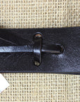 U-Hilason Western Horse Tack Black Leather Tie Strap