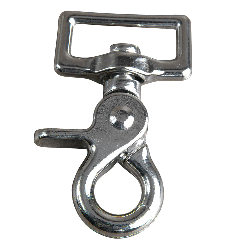 Trigger Snap 1" Inch Square Eye Swivel Nickle Plate Industrial Grade Rust Resistant Pair