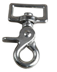 Trigger Snap 1" Inch Square Eye Swivel Nickle Plate Industrial Grade Rust Resistant Pair