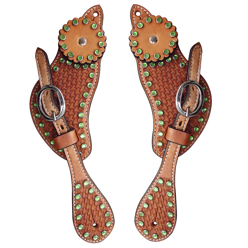 Hilason Western Style Men &amp; Womens Spur Straps for Horse Riding, Barrel Racing,Show,and Rodeo