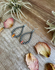 Teardrop Earrings – Sterling Silver with Spiny Oyster Center