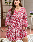 Georgina Balloon Sleeve Relaxed PLUS Dress