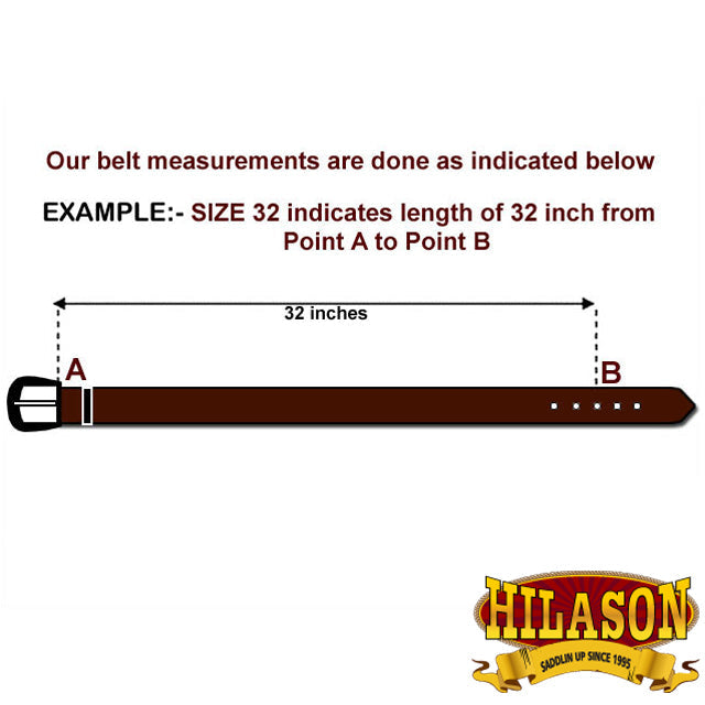 Hilason Handmade Heavy Duty Western Work Leather Men Belt