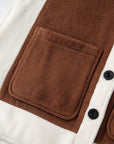 Alia Patchwork Down Fleece Shacket