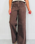 Elora Washed Patch Loose Jeans