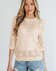 Belen Knit Short Sleeve Sweater