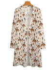 Baha Ranch Rodeo Cowboy Print Lightweight Cardigan
