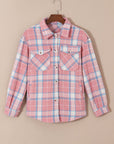 Plaid Flannel Flap Pocket Shacket