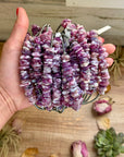 14.5” Lepidolite Necklace – 3mm Sterling Silver Pearls & Saucers