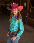 *YOUTH* STARLIGHT SPARKLE PERFORMANCE RODEO SHIRT