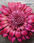 Hand Painted Leather Flowers - Daisies