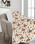 Rodeo Cowboy Throw Blanket Ultra-Soft Micro Fleece Blanket 60" x 80" Made in America