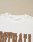 FOOTBALL Drop Shoulder Crewneck Sweatshirt