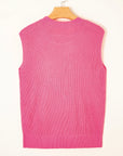 Western Cowboy Embroidered Round Neck Sleeveless Sweater