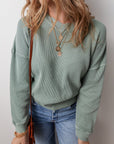 Halo Knit Drop Shoulder Top