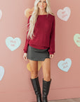 Rosalina Backless Drop Shoulder Sweater