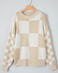 Vivifira Print Drop Shoulder Sweater