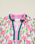 Elyse Ruffled Short Sleeve Blouse