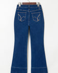 Ayleen Center Seam Deep Wash Straight Jeans
