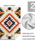 Southwestern Aztec Set of 2 Kitchen Dish Towels Made in America