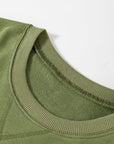 Ainsley Crisscross Stitching Loose Sweatshirt