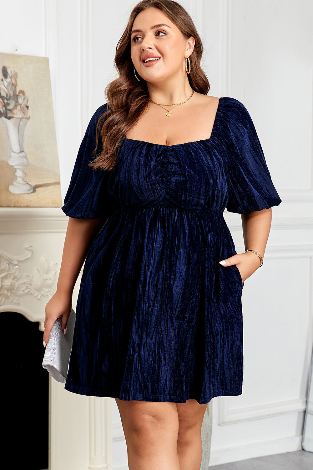 Kataleya Short Puff Sleeve PLUS Dress