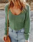 Harper U Textured Long Sleeve Top