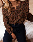 Collins Ruffled Puff Sleeve Blouse