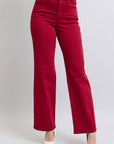 Heart Shaped Back Pockets High Waisted 90's Straight: Scarlet