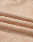 Yamileth Oatmeal Ruffle Trim Sweater