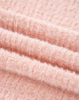 Ivy Fuzzy Ribbed Texture Long Sleeve Top