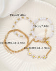 April Beaded Chain Bracelet Set