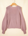 Textured Knit Button Front V-Neck Cardigan