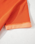 Colorblock Short Sleeve Patched Pocket Romper