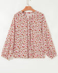 Carter Notched Puff Sleeve Blouse