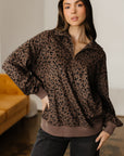 Alaya Quarter Zip Corduroy Sweatshirt