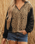 Monanaya Cuff Quarter Zip Hoodie