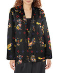 Colores de Mexico Mexican Talavera Animals Floral Women's Blazer