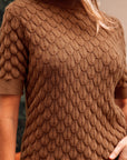 Malaysia Ribbed Short Sleeve Sweater