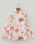 Western Rodeo Cowgirl Buttoned Long Sleeve Shirt