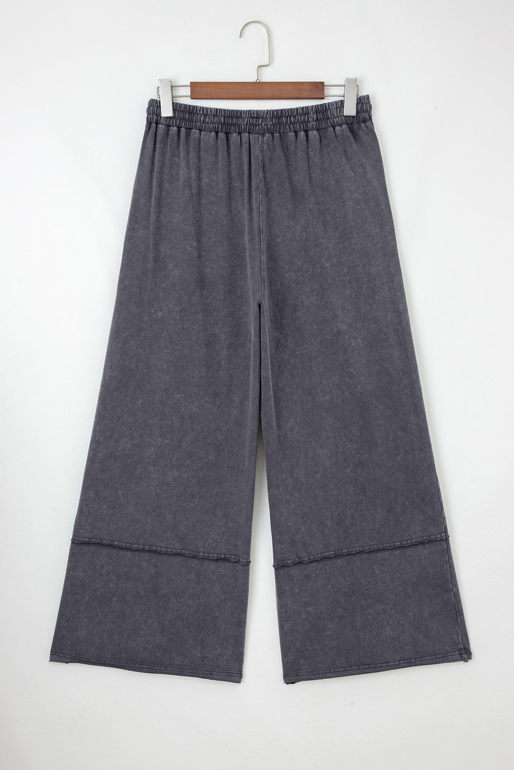 Floral Patch Mineral Wash Terry Knit Pants