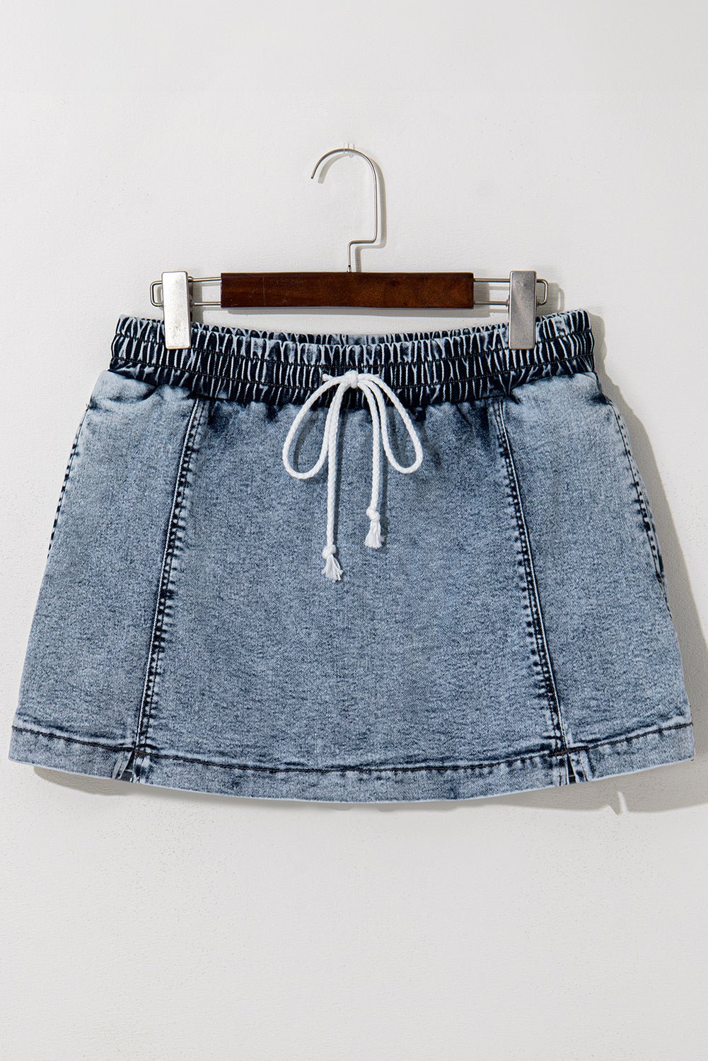 Cielo Drawstring Pocketed Denim Shorts
