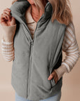 Taytum Stand Zipped Puffer Vest
