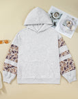 Sophia Patchwork asymmetric Sleeve PLUS Hoodie