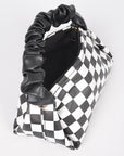 Plaid Faux Leather Crossbody Bag