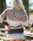 Teagan Color Block Crewneck Long Sleeve Top