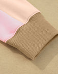 Star Patchwork Reverse Seam Drop Shoulder Sweatshirt