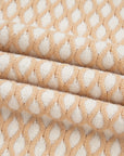 Rhombus Textured Knit Mock Neck Sweater