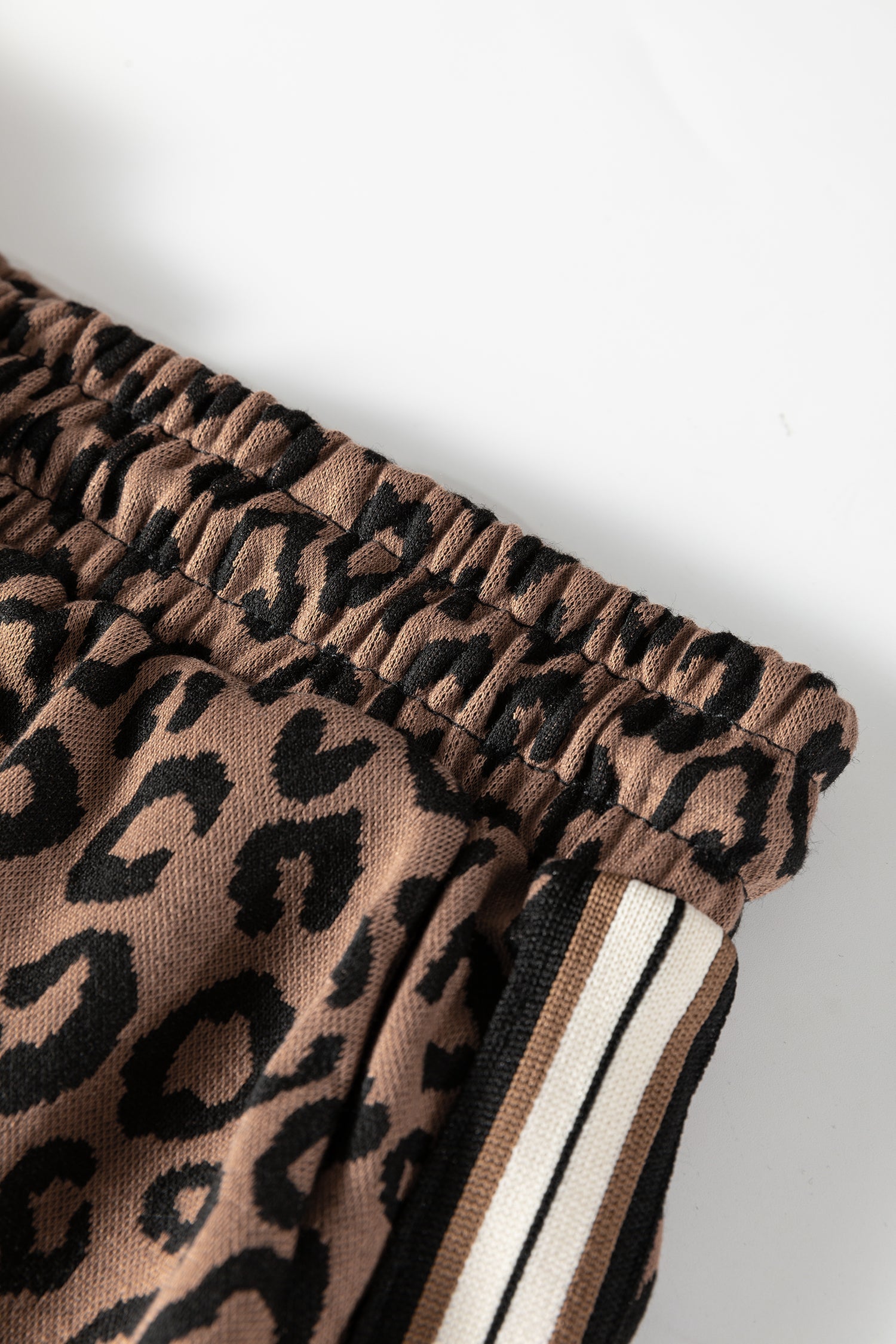 Leopard Quarter Zip Top &amp; Mini Skirt Set