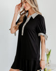 Mckenzie Sleeve Shift Mini Dress